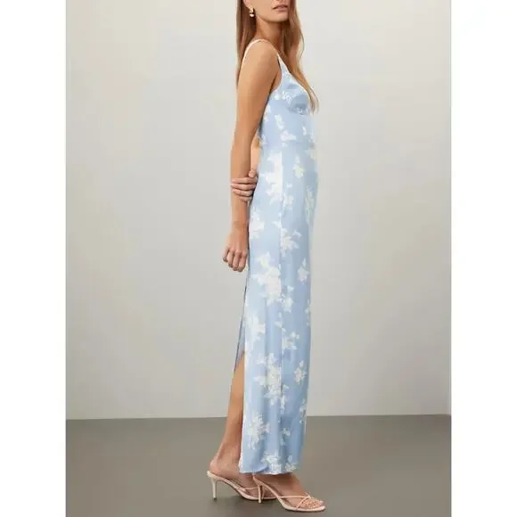 sachin and babi light blue dress Reformation Dresses | Reformation Blue And White Lace Ketra Dress Size 8 |  Color: Blue/White